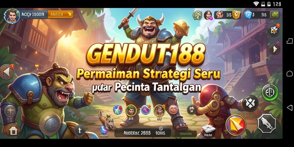 Tampilan gameplay seru GENDUT188 yang menantang strategi.