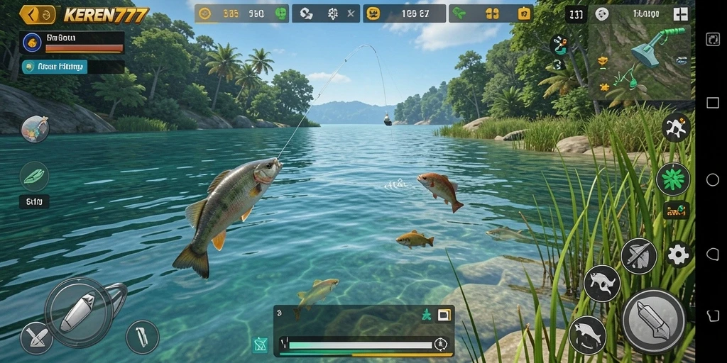 Tangkapan ikan yang mengesankan dalam gameplay KEREN777.