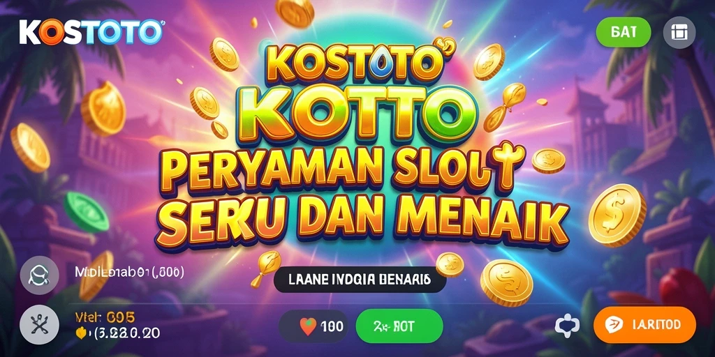 Gameplay seru dan menarik dari KOSTOTO dengan beragam fitur Slot.