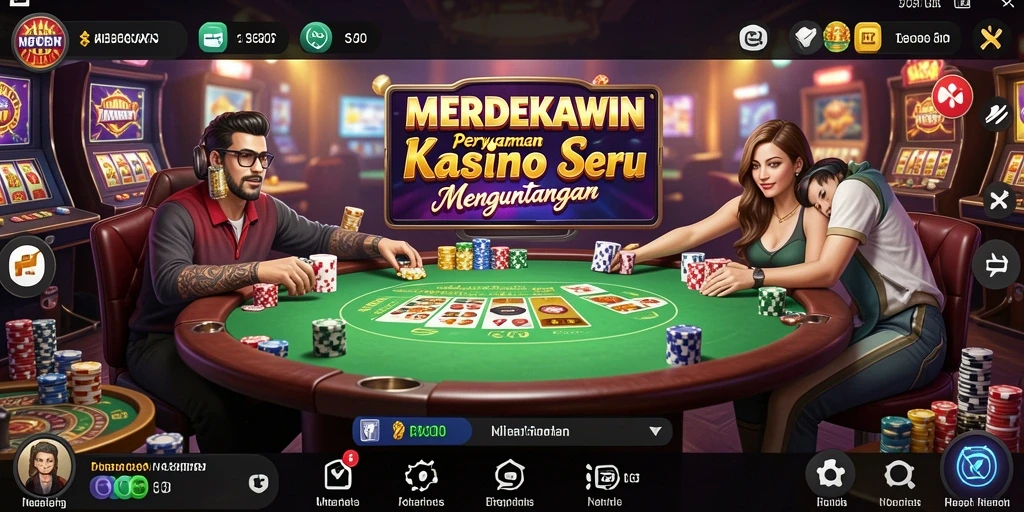 Tampilan gameplay yang menarik dan menghibur di MERDEKAWIN.