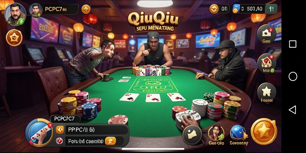 Tampilan menarik dari gameplay QiuQiu PCPC7.