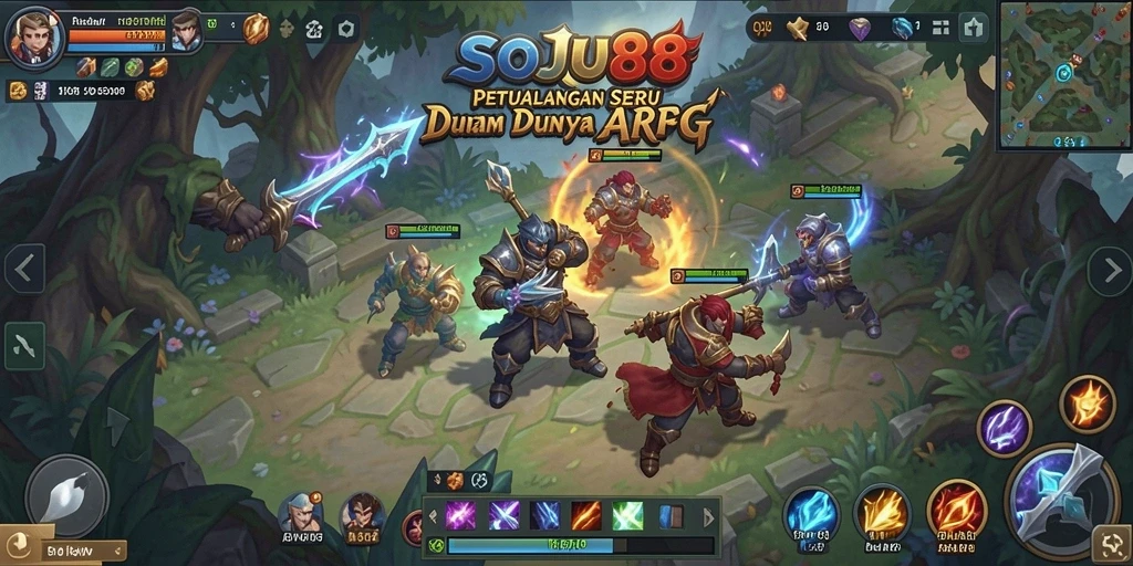 Screenshot menunjukkan aksi mendebarkan dalam permainan ARPG.