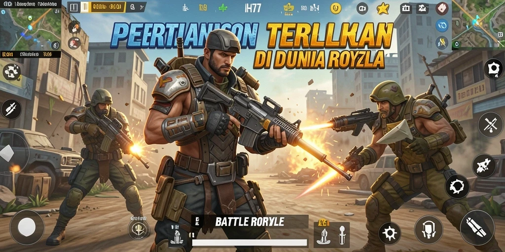 Gameplay UH77 menegangkan dengan aksi Battle Royale yang seru.