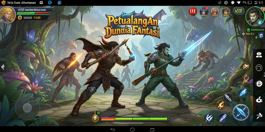 Tangkapan layar VC55 menampilkan aksi seru dalam gameplay ARPG.